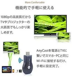 【最新版】HDMIミラキャストクロームキャストHD1080P