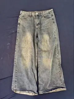 ワイドレッグパンツ デニム