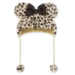【本日発売❕】ディズニー　ファンキャップ　レオパード　ヒョウ柄　ミニー　ブラウン