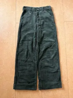 インターファクトリー　コーデュロイパンツ　グリーン　S