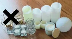 結婚式ウェルカムスペース　キャンドルホルダー他まとめ売り