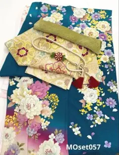 振袖 ラメ刺繍 金彩 銀彩 桜 蝶 身丈176cm トールサイズ MO3792 - メルカリ