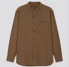 【UNIQLO】フランネルスタンドカラーシャツ（長袖）