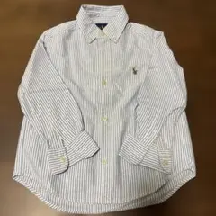Ralph Lauren ストライプ長袖シャツ 3/3T