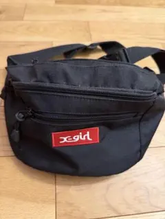 x-girl ブラック ボディバッグ