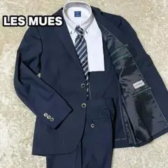 ✨美品✨ LES MUES セットアップ ビジネススーツ ネイビー ストライプ