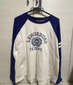 niko and ... ラグランスリーブ Tシャツ M ホワイト/ネイビー