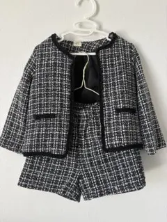 ツイード ジャケットとショートパンツ セット