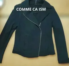 COMME CA ISM ブラック ライダースジャケット S