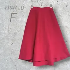 FRAY I.D 프레이 아이디 니트 플레어 스커트 핑크 F 화려한