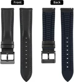 [BINLUN] 革時計ベルト クイックリリース オイルワックスレザー