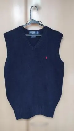 Polo Ralph Lauren ラルフローレン　ネイビー ベスト　コットン製