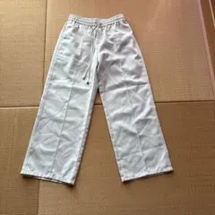 GUイージーパンツ ホワイト ワイドパンツ
