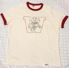 TAILGATE clothing ウィスコンシン大学リンガーＴシャツMホワイトのサムネイル