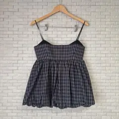 【超美品】LE CIEL BLEU Check Peplum Topのサムネイル