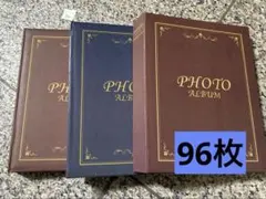 포토 앨범 포토 앨범, 3장 세트, 클래식 패턴, 96매, 2단