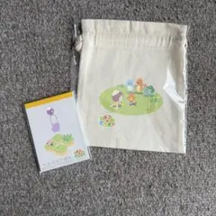 楽天ブックス限定特典 ぽこ あ ポケモン コットン巾着+クロス巻きメモ