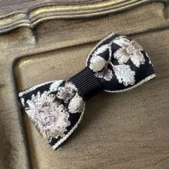 インド刺繍リボン　ヘアピン