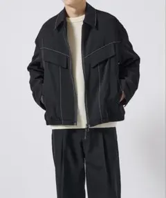 【STUDIOUS】VISCOSE WOOL AVIATOR JACKETのサムネイル