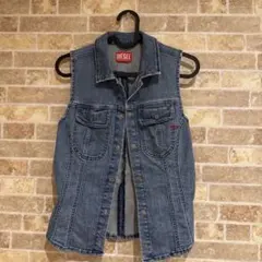 DIESEL デニム ノースリーブベスト