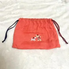 未使用 ファミリア 巾着（S） オレンジ色 - メルカリ