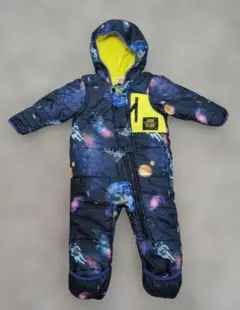 宇宙柄 　スキーウェア 　カバーオール　ジャンプスーツ　防寒　サイズ80 ベビー