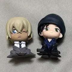 名探偵コナン ちぢませ隊 安室透　降谷零　赤井秀一　フィギュア　ガチャ