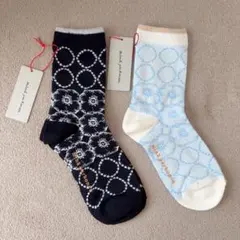 mina perhonen　ソックス　タンバリン柄　2点セットのサムネイル