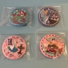 ディズニー刺繍缶バッジ2 (4点)