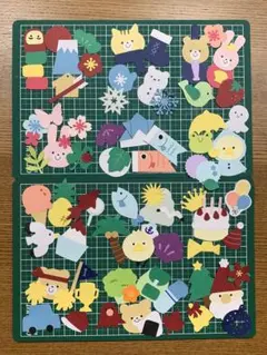 ④ クラフトパンチ アルバム 季節 1年 素材 壁面飾り ペーパークラフト