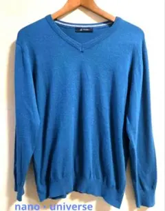 【NANO UNIVERSE】ナノユニバース Vネック ニットセーター 長袖