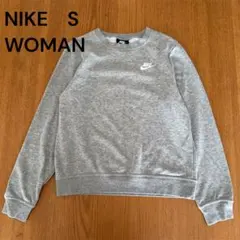 定番✨ NIKE クルーネックスウェット グレー S ワンポイントロゴ