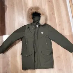 【DANTON】【ダントン】 オリーブカラー ファー付きダウンジャケット