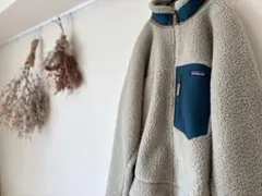 Patagonia レトロX フリースジャケット ペリカン/グリーン