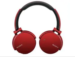 SONY MDR-XB550 有線ヘッドホン レッド 交換用イヤーパッド付 - メルカリ