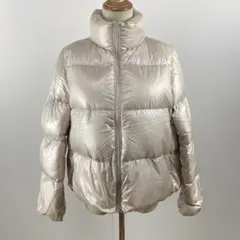 訳あり UNIQLO ウルトラライトダウンシャイニーボリュームジャケット M