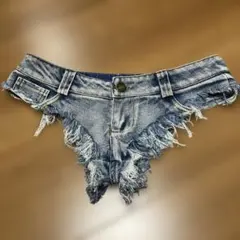 Faith フリンジデニムショートパンツ Mサイズ