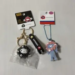 大阪万博ミャクミャク サンリオ シナモン モノクロ・PVCフロッキー　2点セット