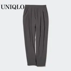 ユニクロ ナイロン ウルトラストレッチ テーパードパンツ ウエストゴム UV