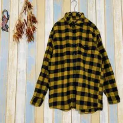 【UNIQLO 】メンズ　ネルシャツ　フランネル　チェック　XL