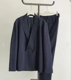 ネイビー ダブルブレストスーツ トップス