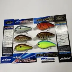 値下げ。エバーグリーン　フラットフォース クランクベイト 6個セット EVERGREEN（エバーグリーン インターナショナル） - フラット