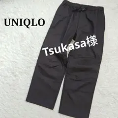 【ユニクロ】裏起毛ロングパンツ 紺タグ 暖かい アウトドア OLDUNIQLO黒