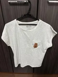 半袖Tシャツ ポケット付き 犬モチーフ