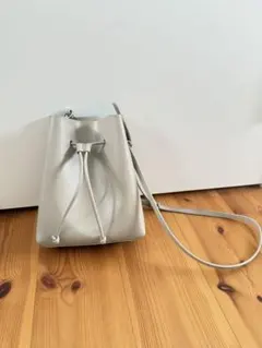 YAHKI 巾着型ショルダーバッグ ライトグレー