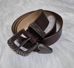 ウエスタンベルト ブラウン 茶色 アメカジ ヴィンテージ アンティーク y2k