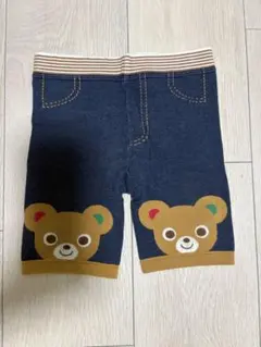 MIKI HOUSE クマ刺繍 ベビースパッツ 80cm