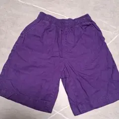 GU 紫色 ハーフパンツ 100%綿　150cm