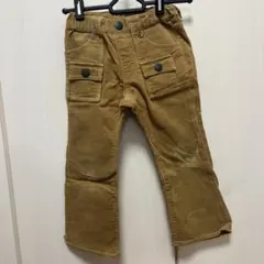 ミキハウス⭐︎doubleＢコーデュロイ ベージュ ストレートレッグパンツ110