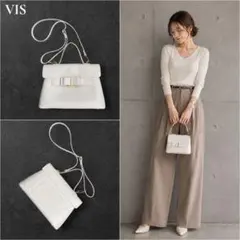 【美品】VIS リボンベルトワンハンドルバッグ 軽量 2WAYのサムネイル